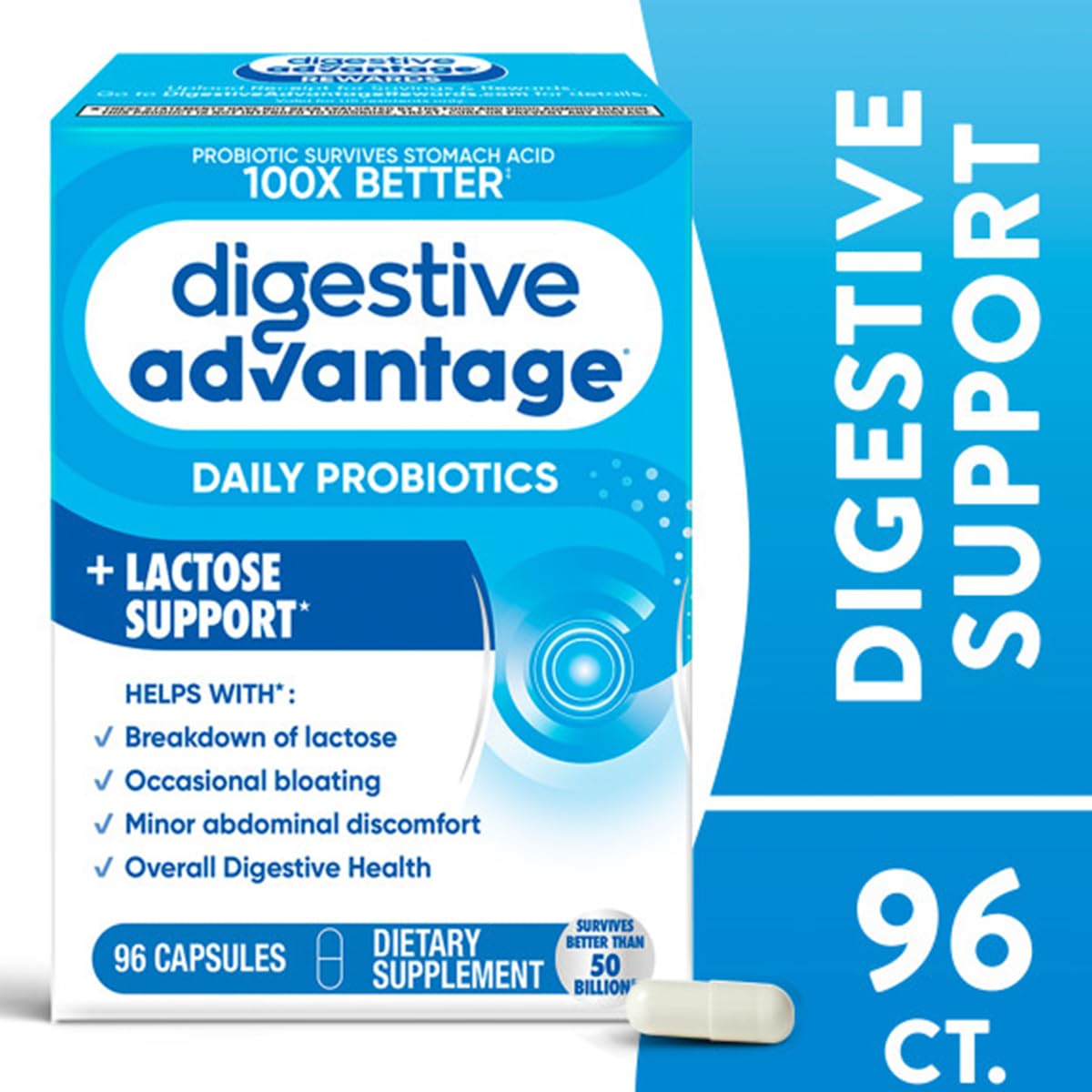 Digestive Advantage Probiotics + Lactase Digestive Enzymes