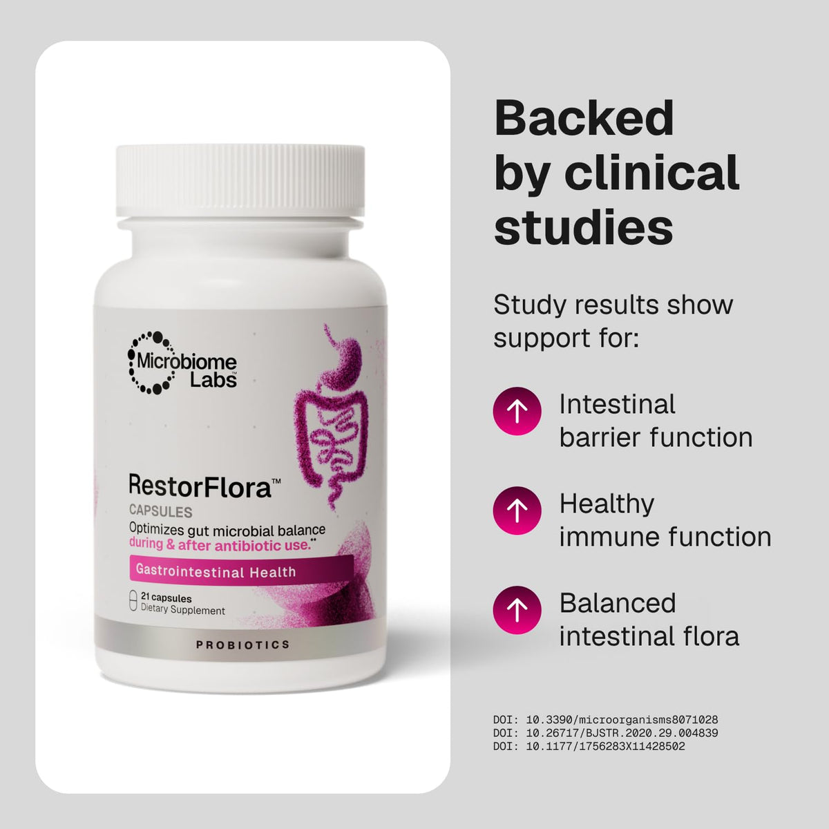 Microbiome Labs RestorFlora Spore-Based Probiotics - 21 Capsules - image 6