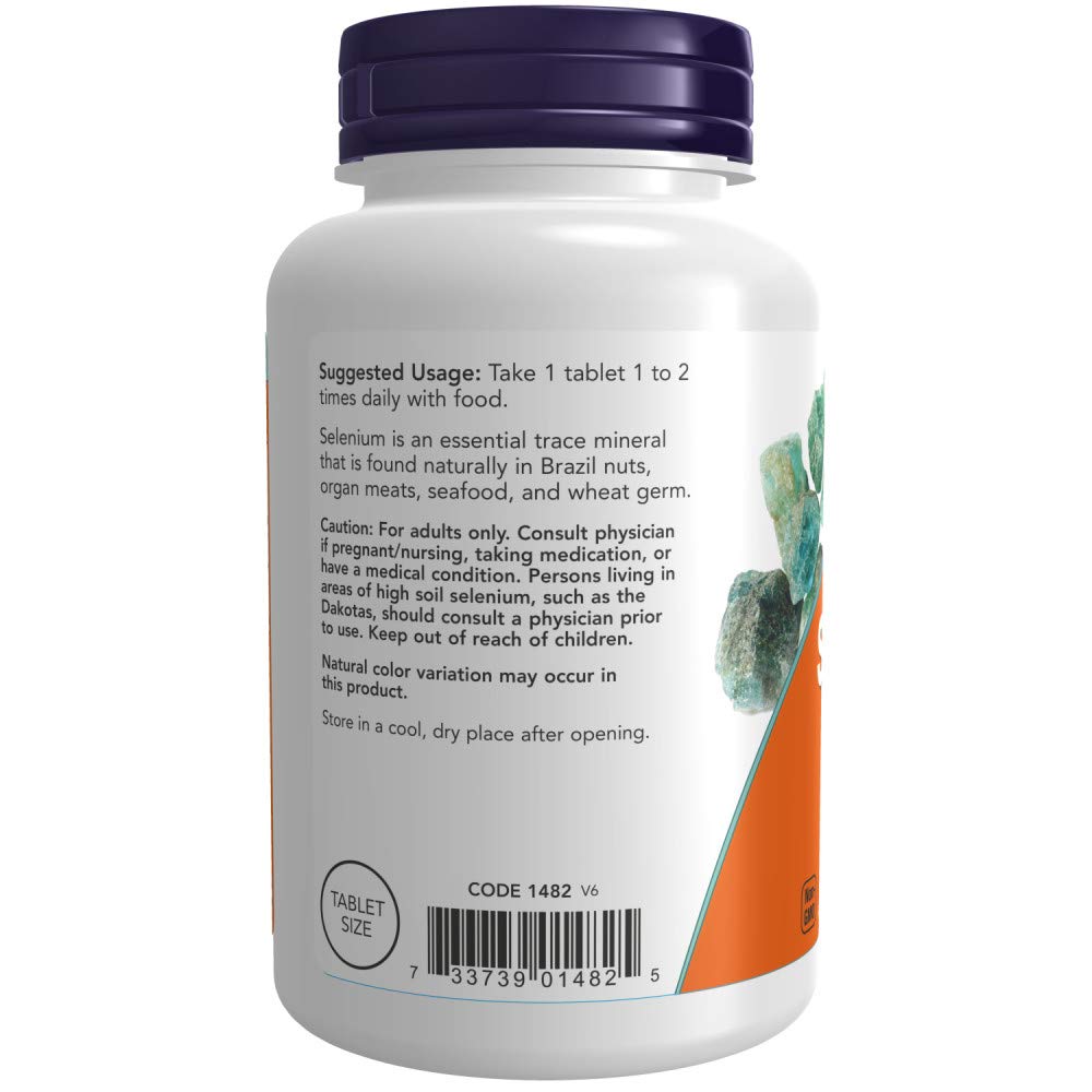 NOW Foods Selenium 100 mcg - 500 Tablets (Pack of 2) - image 3