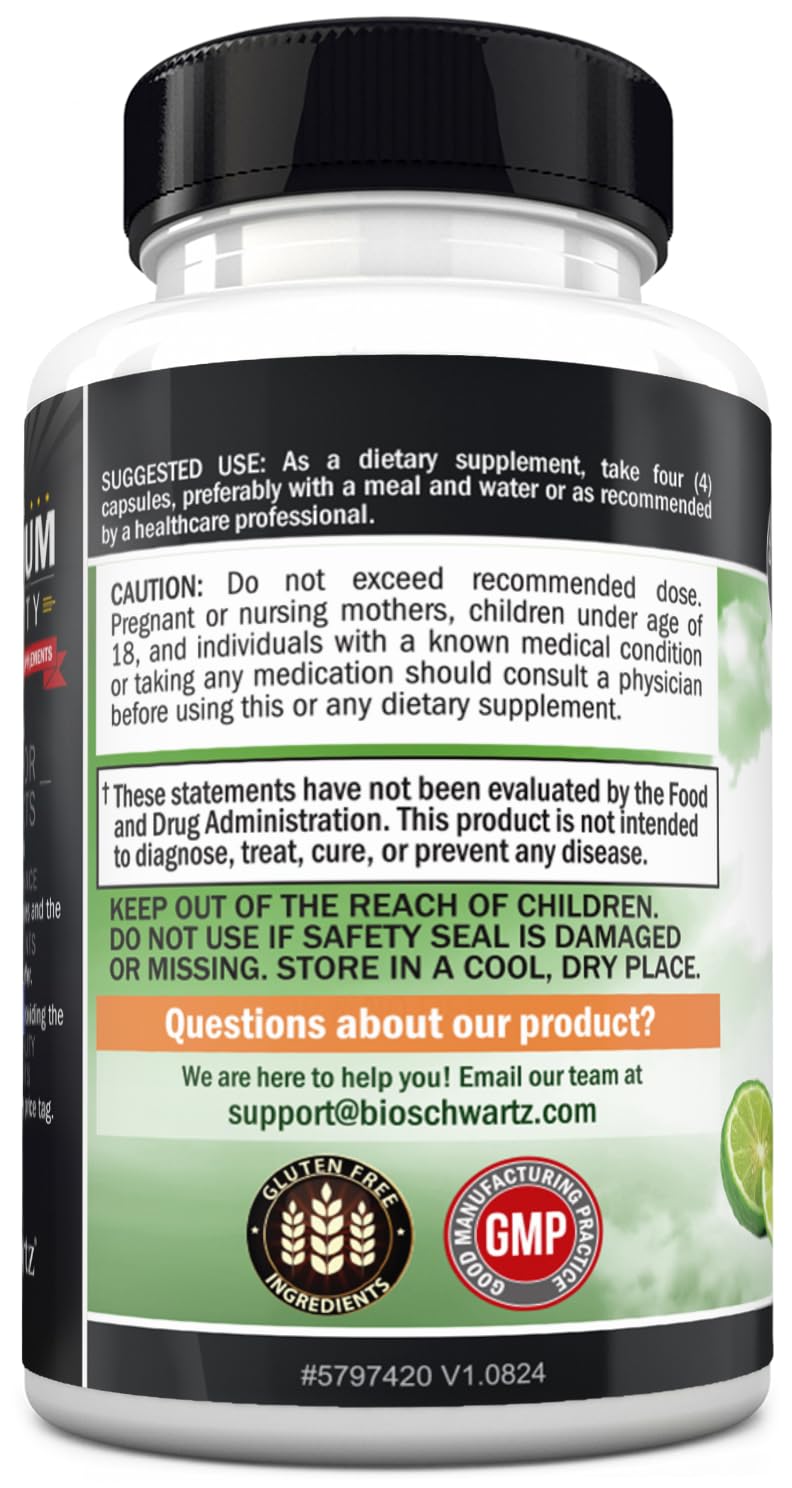 BioSchwartz Citrus Bergamot 1000mg - 120 Capsules - image 7