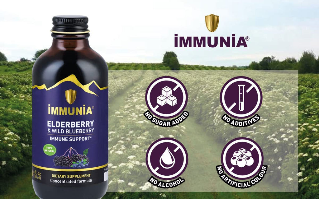 Immunia Elderberry & Wild Blueberry Concentrated. Immune Support.
