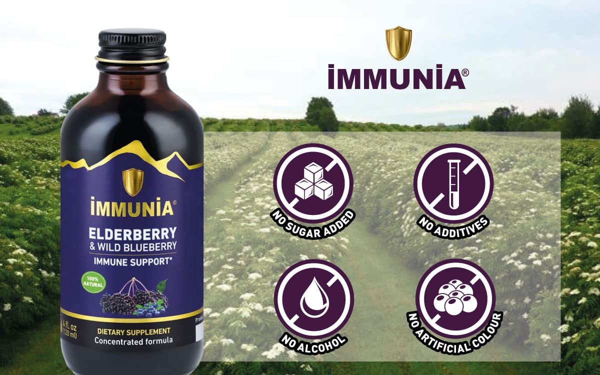 Immunia Elderberry & Wild Blueberry Concentrated. Immune Support.