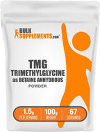 BulkSupplements.com Betaine Anhydrous Trimethylglycine (TMG) Powder