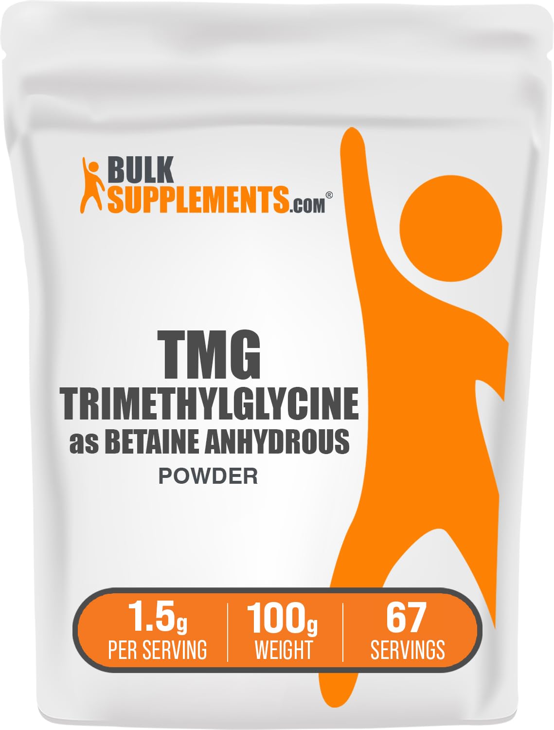 BulkSupplements.com Betaine Anhydrous Trimethylglycine (TMG) Powder