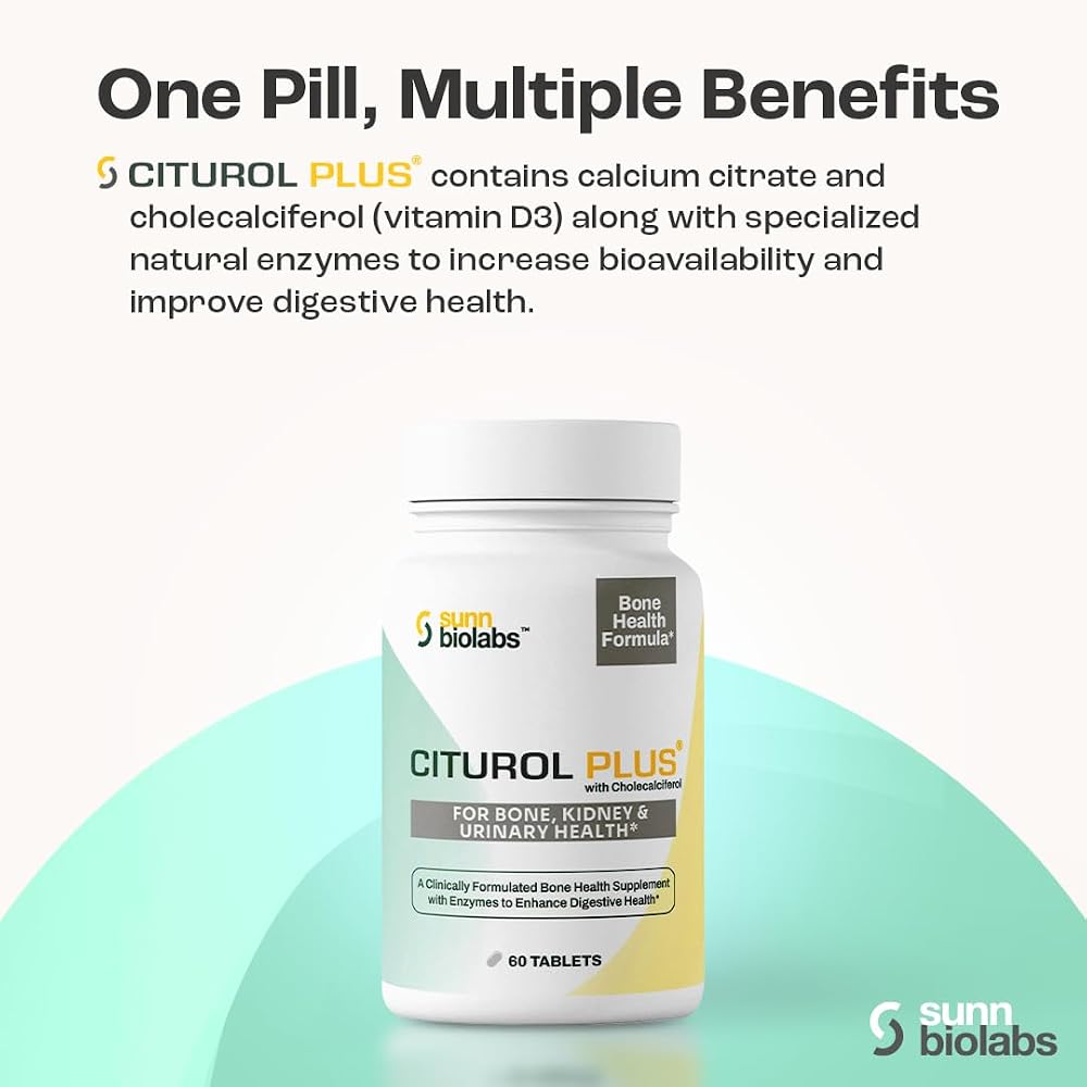 SUNN BIOLABS Citurol Plus Bone Health Supplement - 60 Tablets - image 5