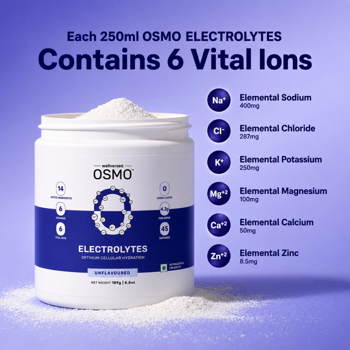 Wellcore Electrolytes Powder Miami Thunder - 40 Servings - image 2