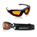 SafetyBlue Deluxe Blackout Sleep Glasses Amber Lens - 1 Pair