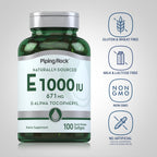 Piping Rock Vitamin E 1000 IU Softgels - 100 Count - image 3