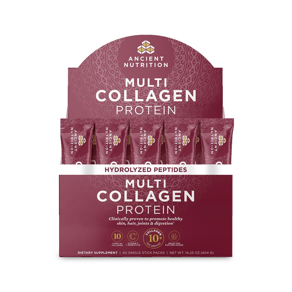 Ancient Nutrition Hydrolyzed Multi Collagen Peptides Powder - 40 Servings