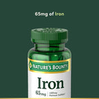 Nature's Bounty Iron 65mg - 100 Tablets - image 3