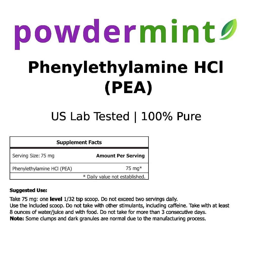 powdermint Phenylethylamine Supplement Powder - 125 Grams - image 3