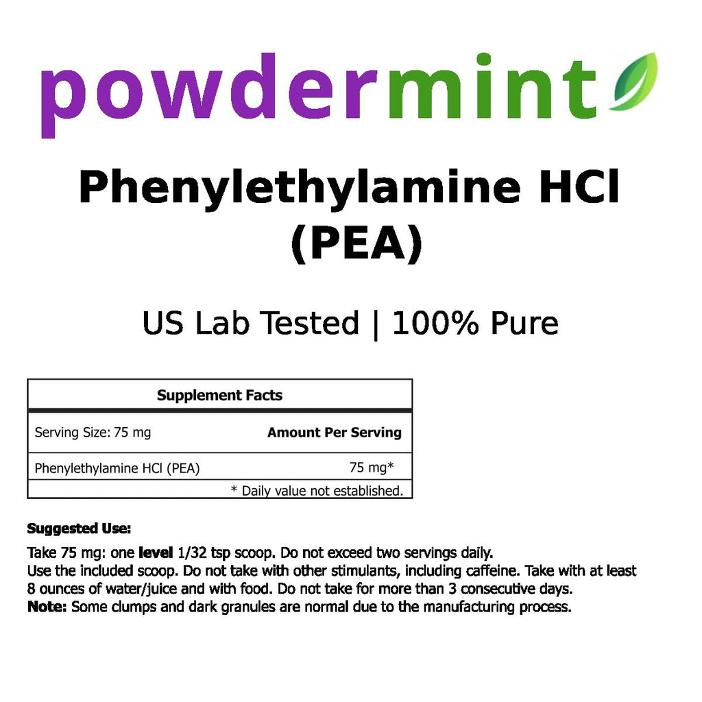 powdermint Phenylethylamine Supplement Powder - 125 Grams - image 3