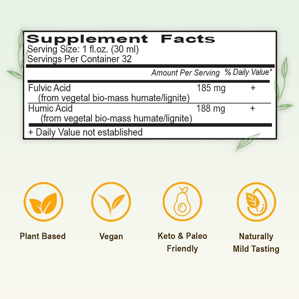Vital Earth Minerals Fulvic Humic Mineral Blend Liquid - 32 Oz - image 8