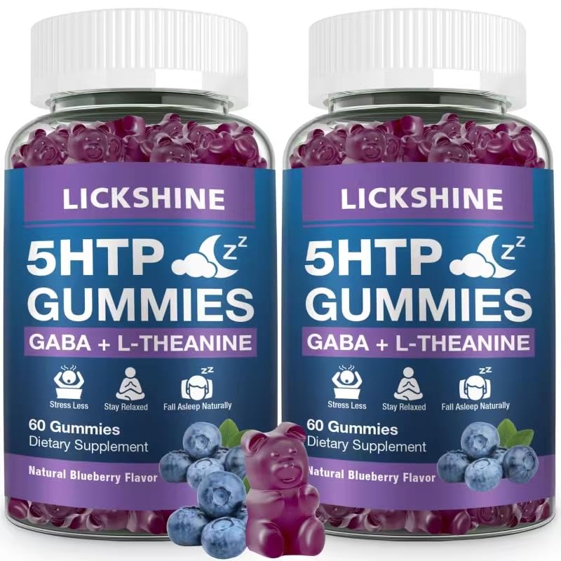 Lickshine 5-HTP GABA Sleep Support Gummies - 120 Count