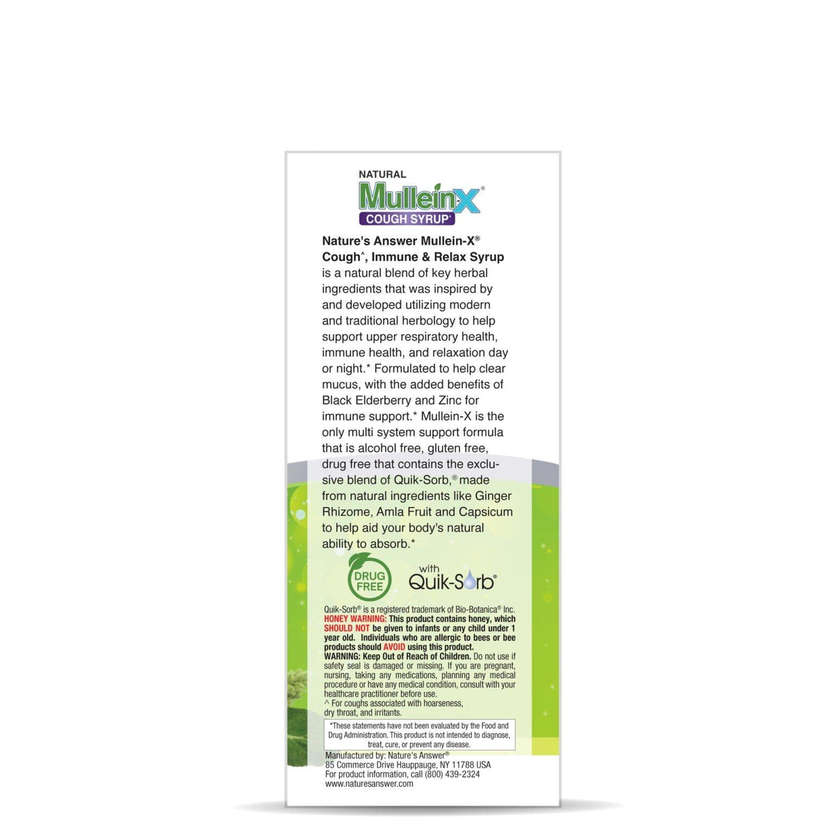 Nature's Answer Mullein-X Cough Syrup Immune Support - 4 Fl Oz - image 4