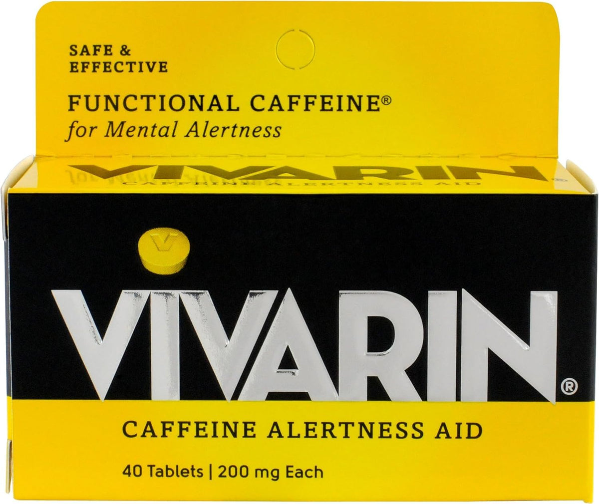 Vivarin Alertness Aid Tablets 200mg - 120 Tablets (6 Pack)