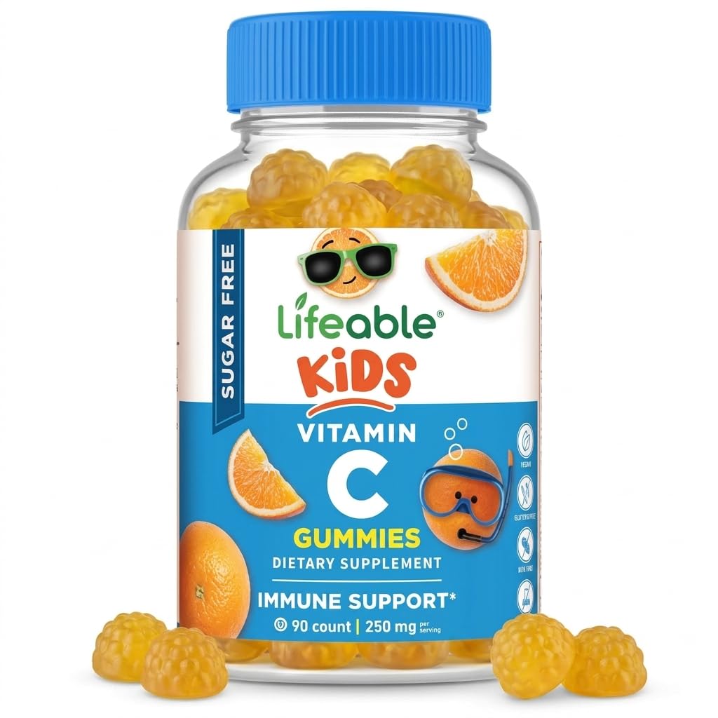 Lifeable Sugar Free Vitamin C for Kids 250 mg - 90 Gummies