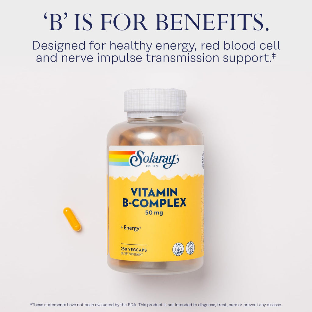 SOLARAY Vitamin B Complex 50 mg - Cellular Energy Vitamins