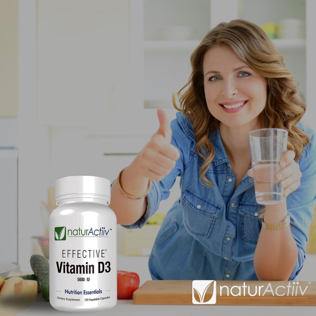 naturActiiv Organic Vitamin D3 5000 IU - 120 Capsules - image 3