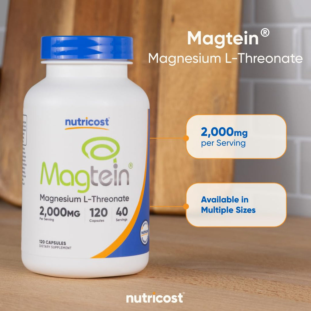 Nutricost Magnesium L-Threonate Magtein 2000mg - 120 Capsules - image 6