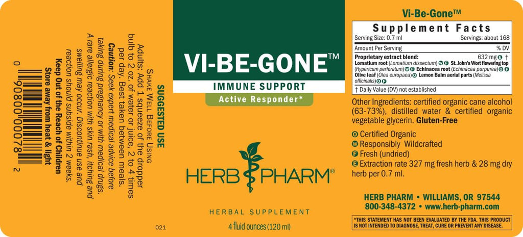 Herb Pharm Vi-Be-Gone Liquid Herbal Formula Immune Support - 4 Fl Oz - image 8