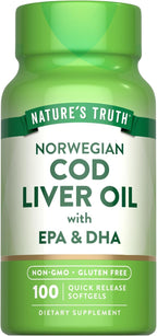 Nature's Truth Norwegian Cod Liver Oil - 500 Softgels - image 2