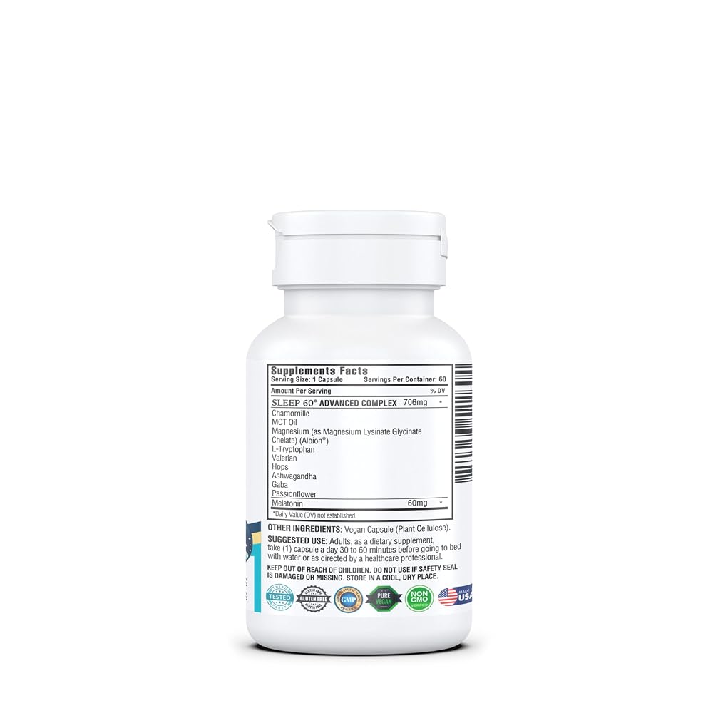 KAPPA NUTRITION Sleep 60 Melatonin Sleep Aid - 60 Capsules - image 7