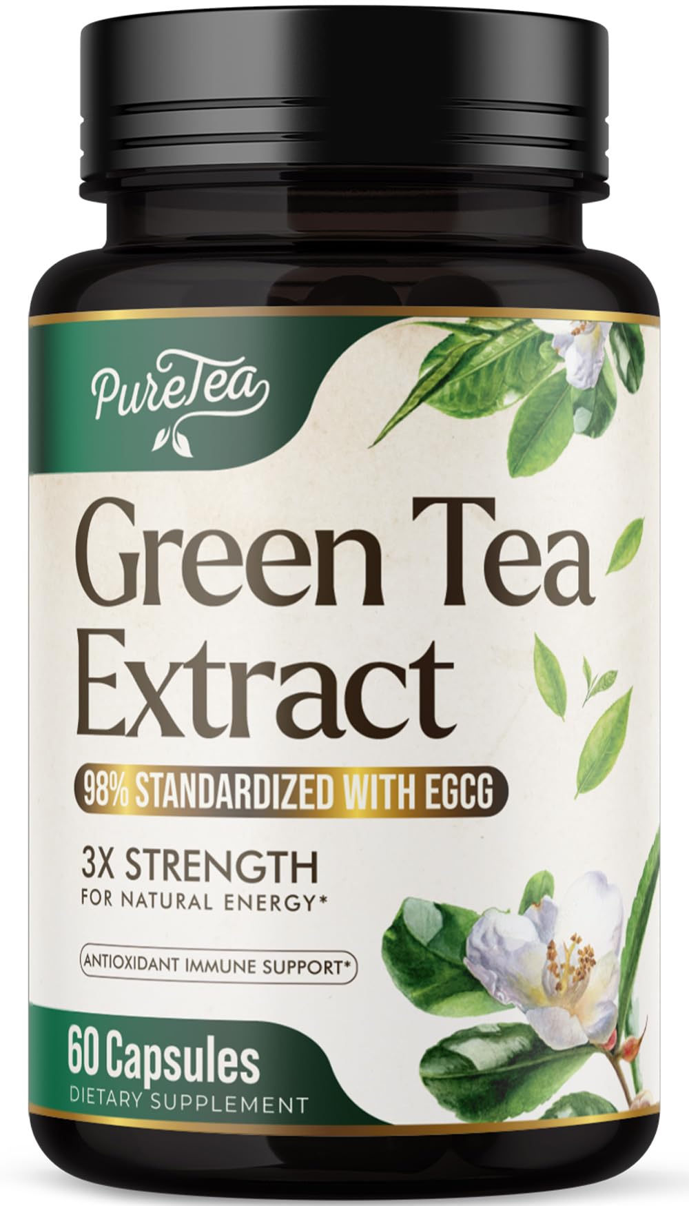 SILVERONYX Green Tea Extract 1000mg - 98% Polyphenols & 45% EGCG
