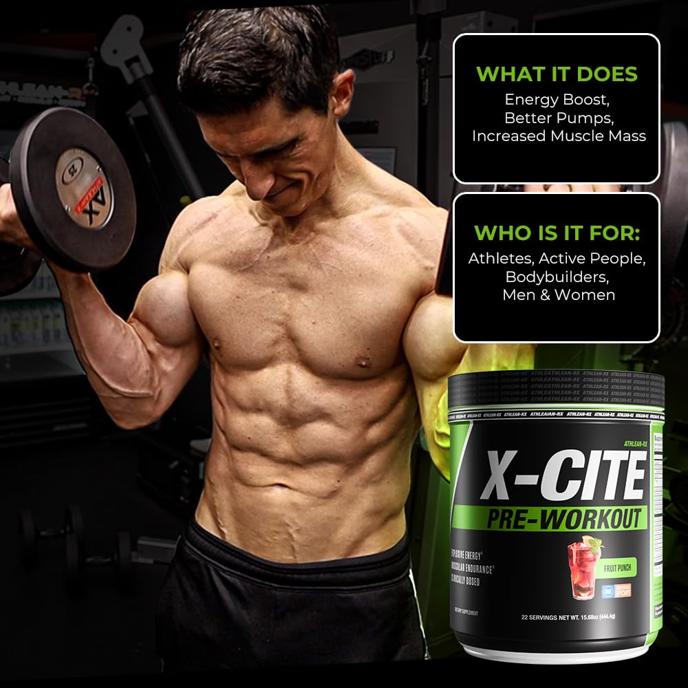 ATHLEAN-RX X-CITE Pre-Workout by ATHLEAN-X - Enhanced Formula