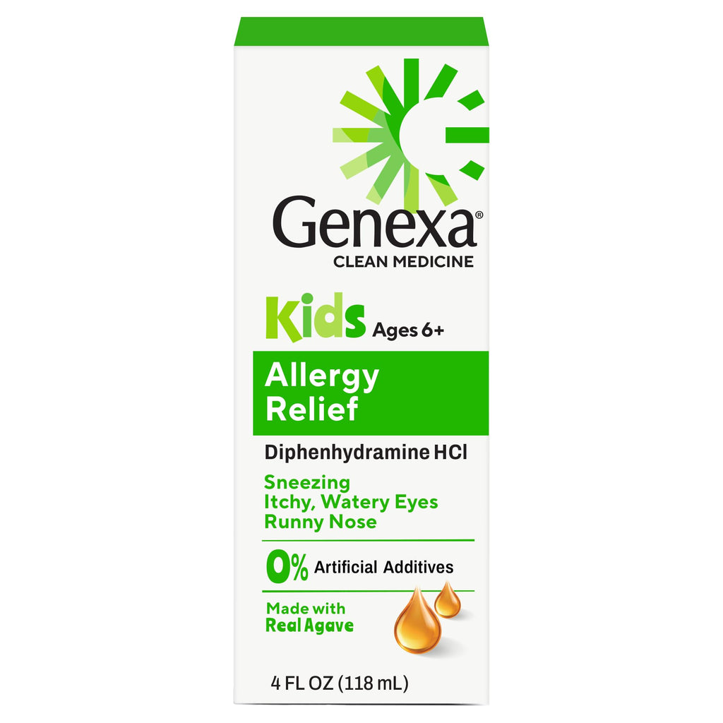 Genexa Kids Allergy Medicine Liquid Organic Agave - 4 fl oz