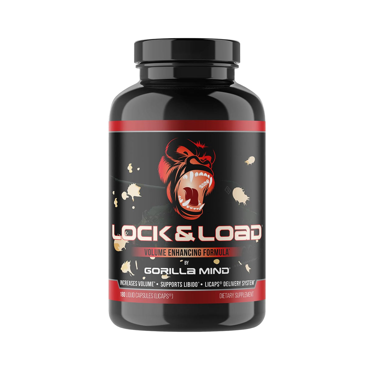 Gorilla Mind Lock & Load Male Fertility Support - 180 Capsules