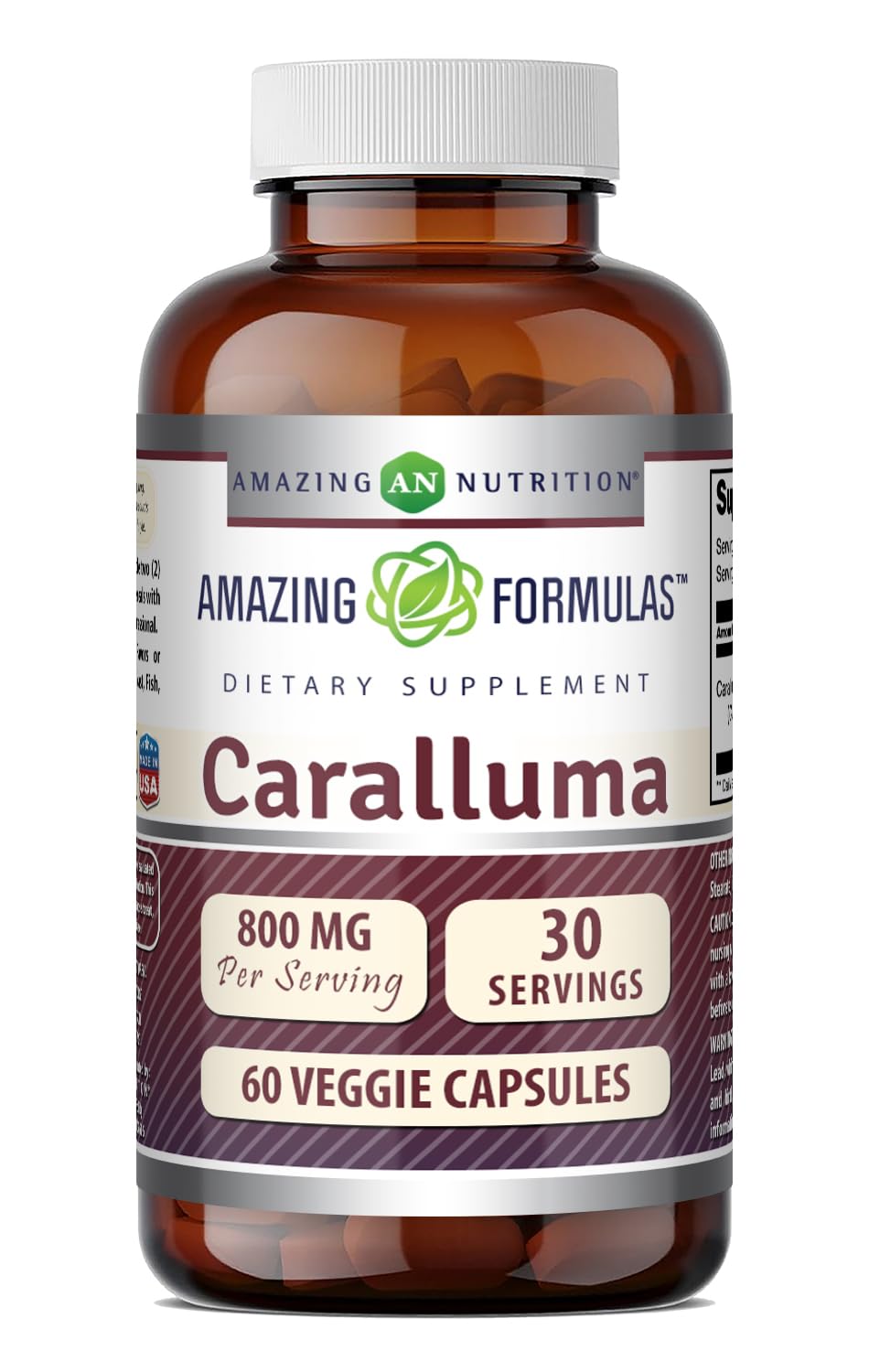 Amazing Nutrition Caralluma 800 mg Appetite Control - 60 Vegetarian Capsules
