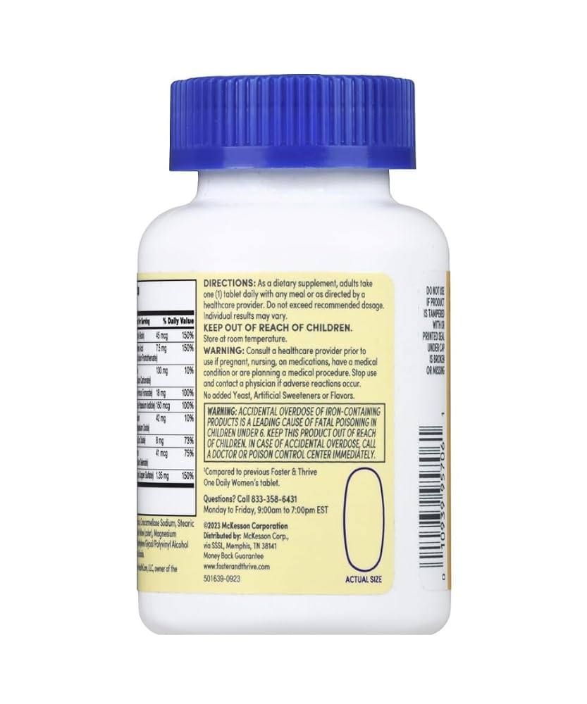 Foster & Thrive One Daily Women's Multivitamin Tablets - 100 Count - image 4