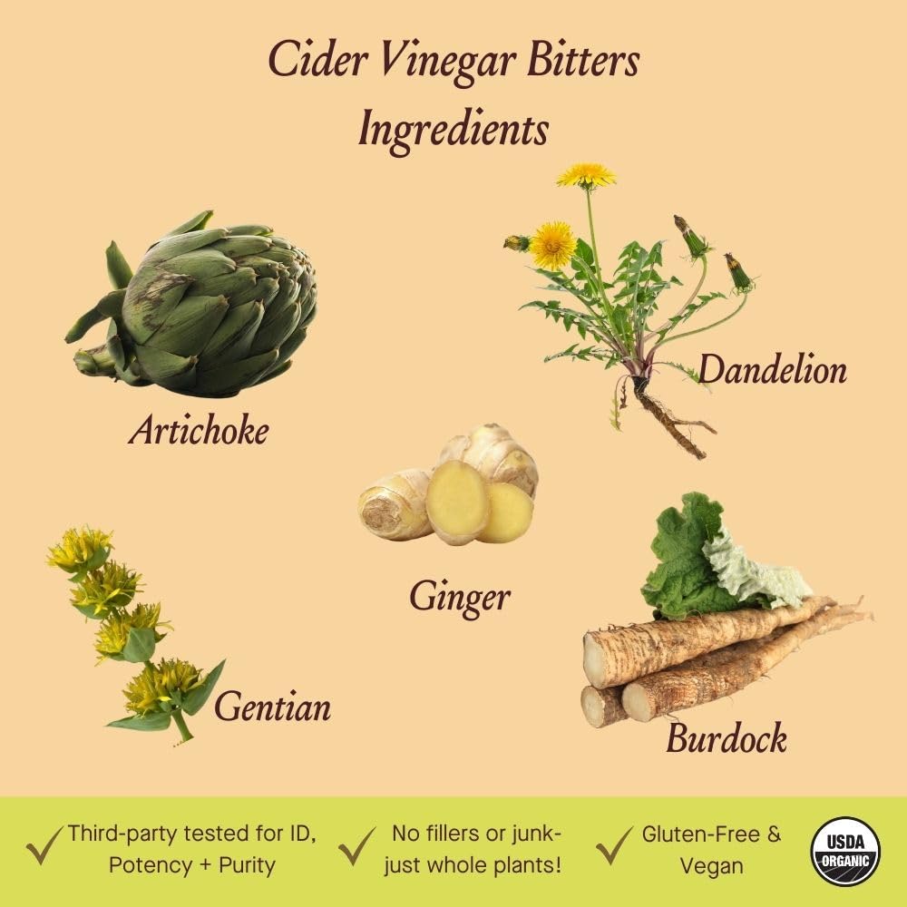 Urban Moonshine Cider Vinegar Digestive Bitters Alcohol-Free - 2 Fl Oz - image 3