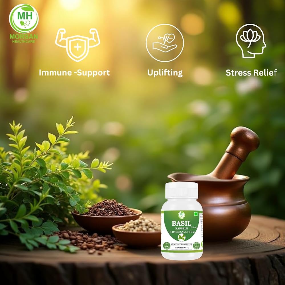 Morsan Healthcare Basil Capsules (Ocimum Sancturm)