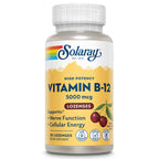 Solaray Vitamin B-12 5000mcg Lozenges for Energy Support - 30 Count