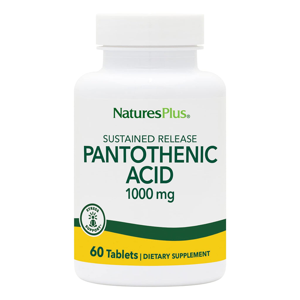 NaturesPlus Pantothenic Acid Sustained Release 1000 mg - 60 Tablets