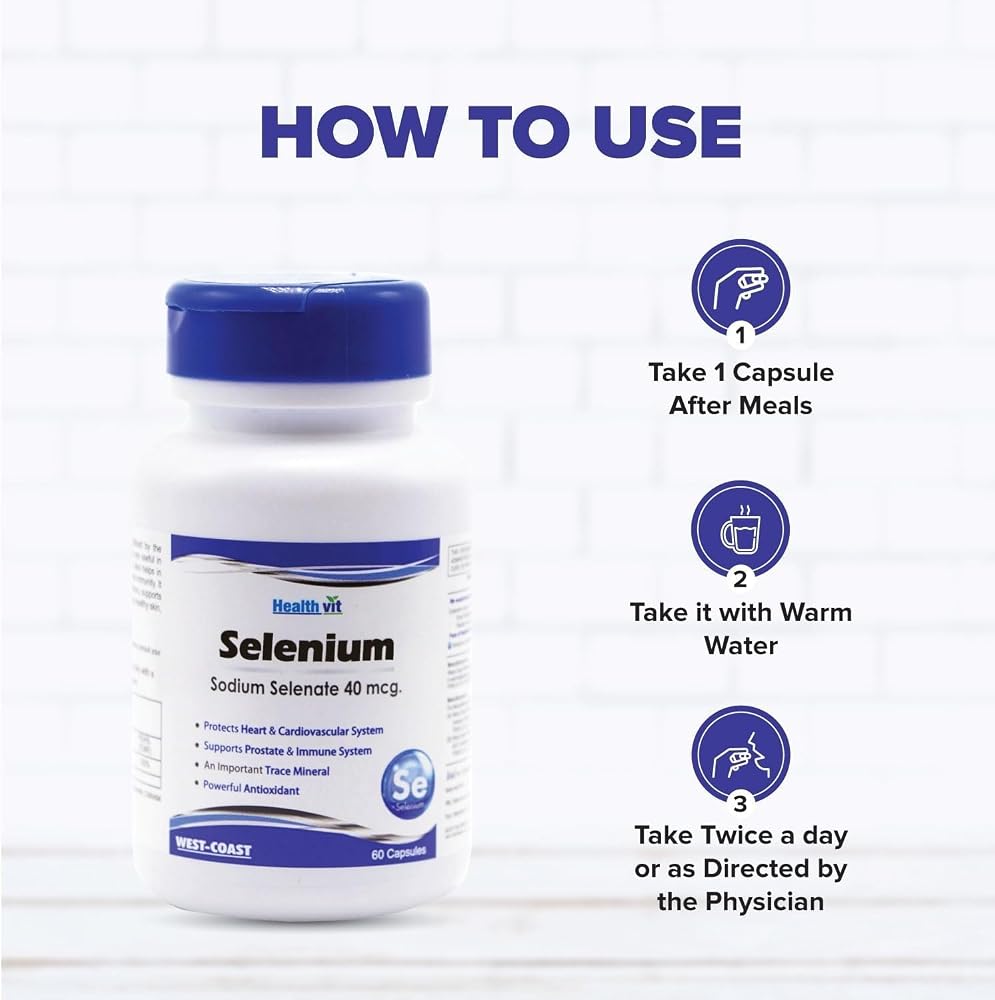 Generic Selenium 40mcg Trace Mineral Powder Antioxidant - 60 Capsules - image 4