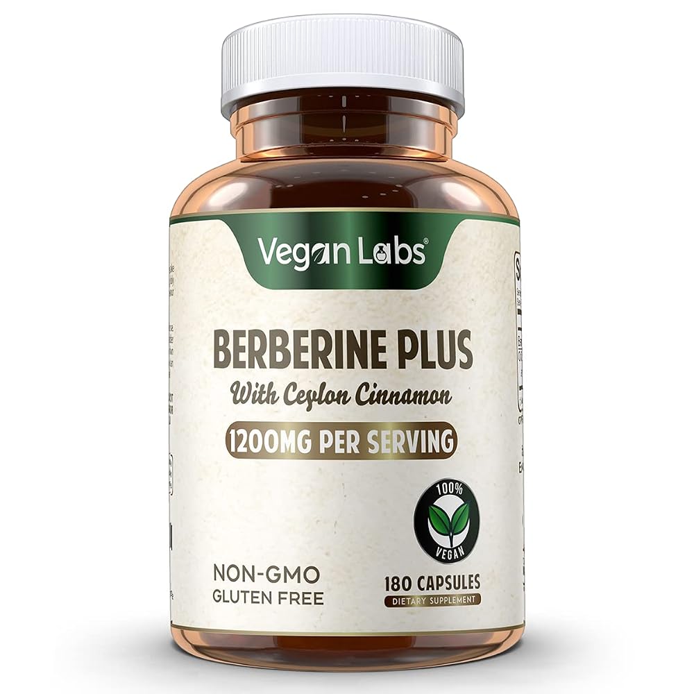 Vegan Labs Berberine HCL 1200mg with Ceylon Cinnamon - 180 Capsules - image 2