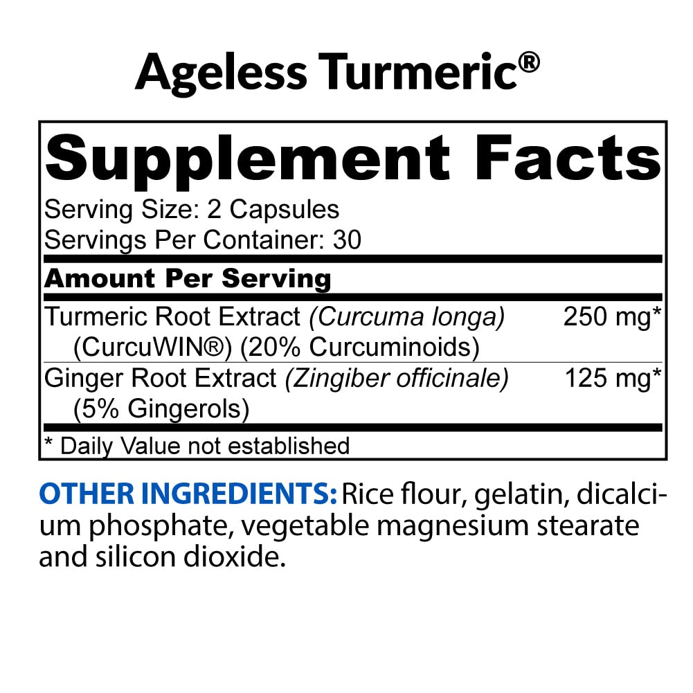 BioTrust Turmeric Curcumin with Ginger CurcuWIN - 60 Capsules - image 3