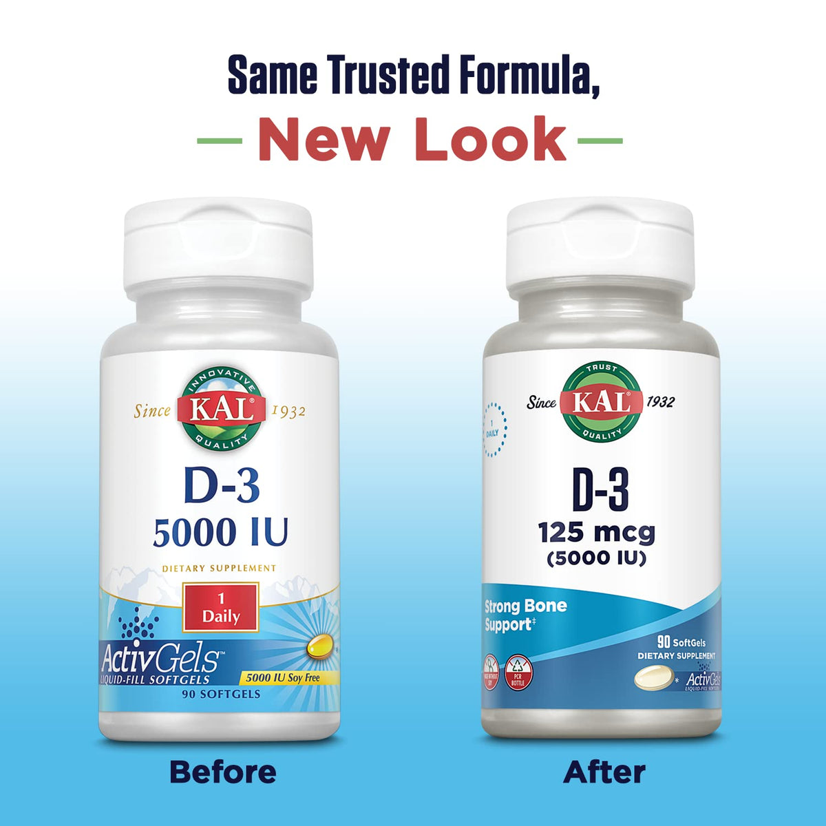 KAL Vitamin D3 5000 IU Immune Support - 90 Softgels - image 2