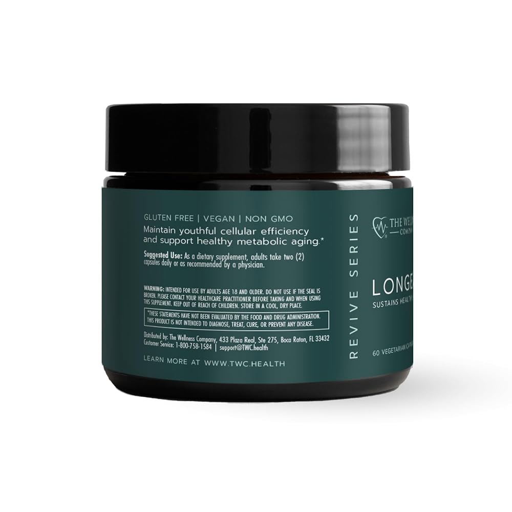 The Wellness Company Longevity NR & Glutathione Capsules - 60 Count - image 2
