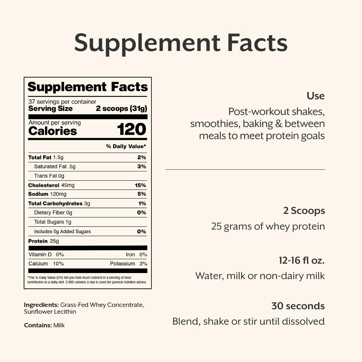 ProMix Nutrition Whey Protein Powder - Grass-Fed - ­Post Workout