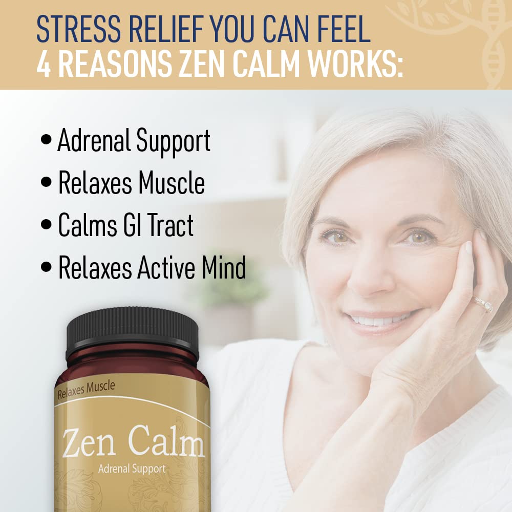 Liver Medic Zen Calm Stress Adrenal Support - 60 Vegetarian Capsules - image 3