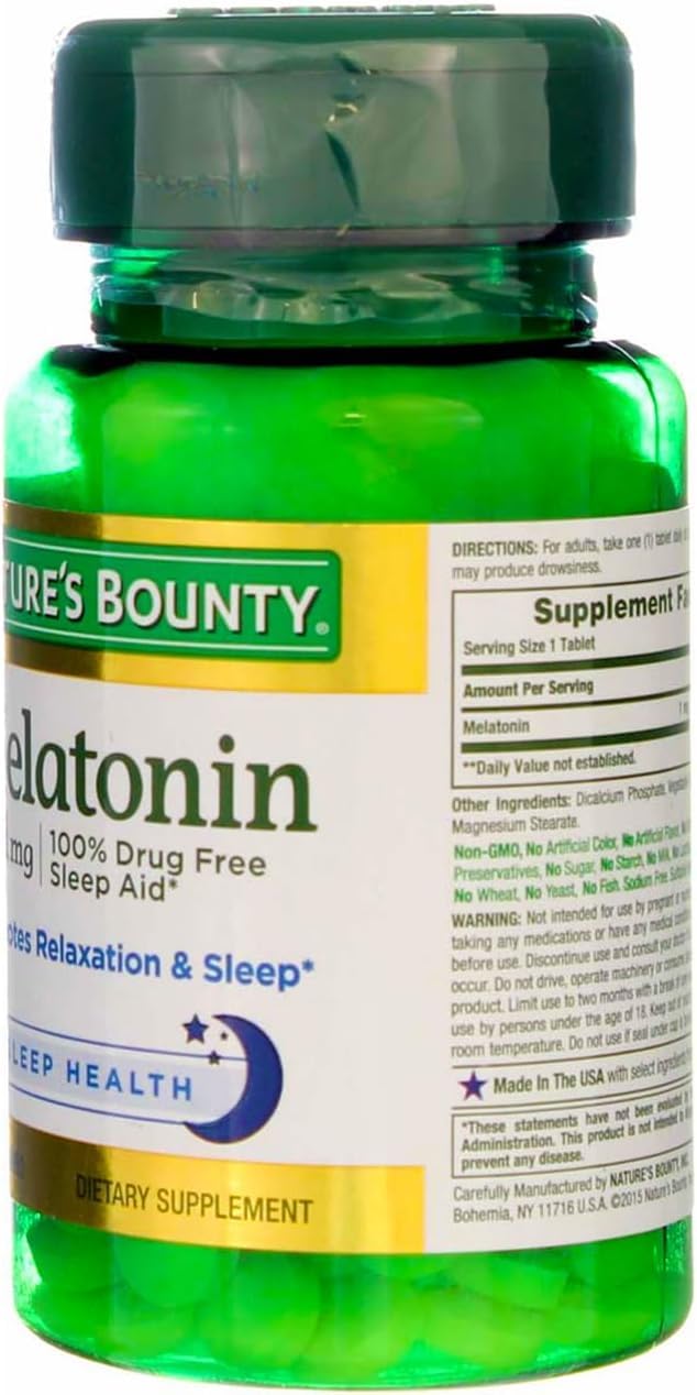Nature's Bounty Melatonin 1 mg Tablets - 720 Tablets - image 3