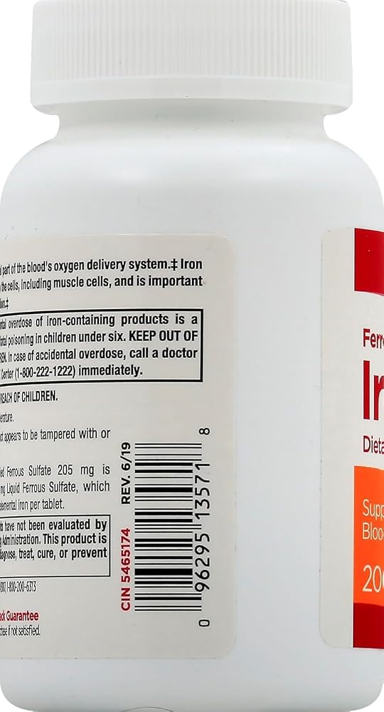 Leader Ferrous Sulfate 65mg Iron - 200 Tablets (Pack of 3) - image 5