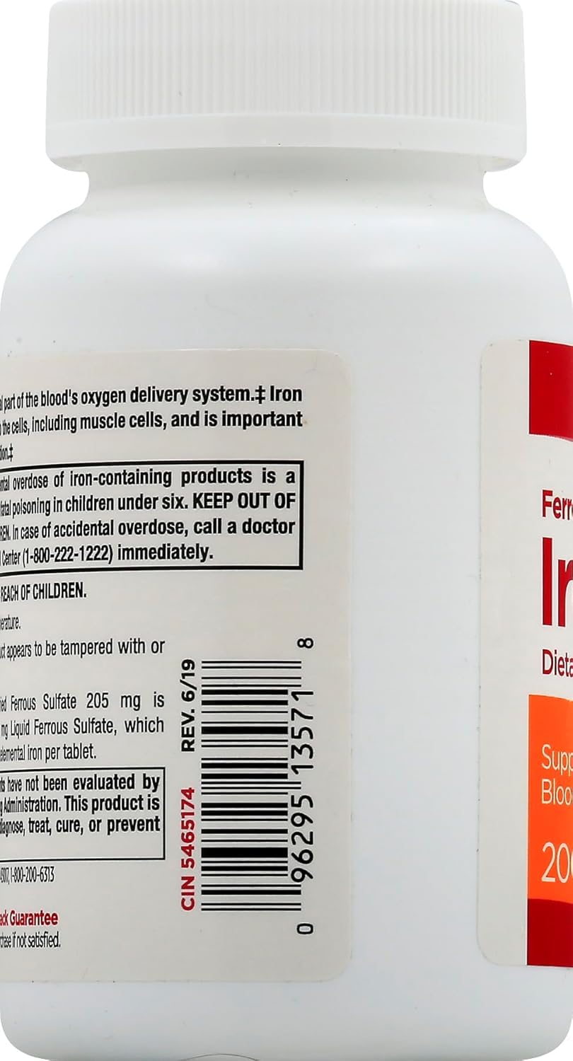 Leader Ferrous Sulfate 65mg Iron - 200 Tablets (Pack of 3) - image 5