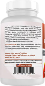 Best Naturals Policosanol 40mg Cardiovascular Support - 120 Tablets - image 7