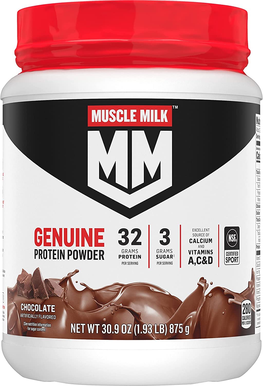 Muscle Milk Genuine Protein Powder Chocolate - 13 Servings