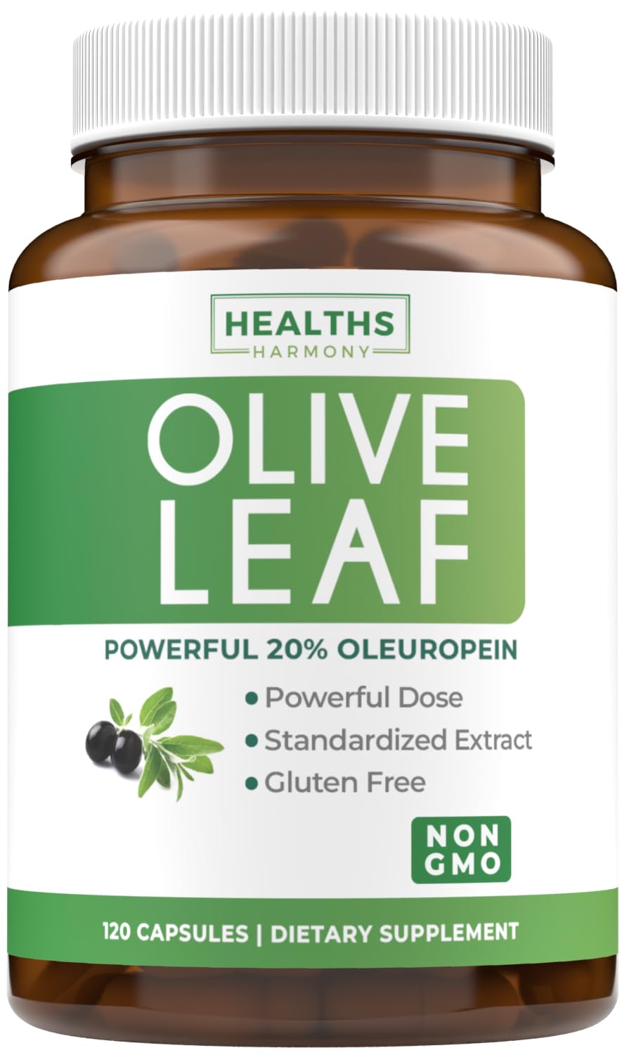 Healths Harmony Olive Leaf Extract 750mg - 120 Capsules